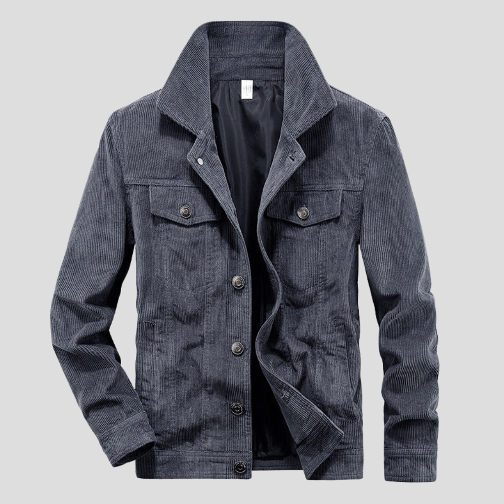 Veste en Velours Côtelé pour Homme - Coupe Slim et Style Élégant