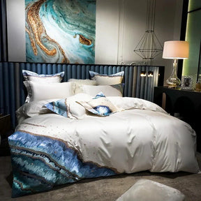 Housse de Couette en Coton Égyptien - Luxe Respirant et Confort Optimal