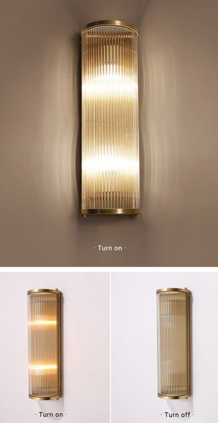 Lampe Murale en Cuivre Élégante - Éclairage Luxueux et Fonctionnel