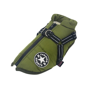 Manteau pour Chien Isolé avec Harnais - Protection et Confort par Tous les Temps