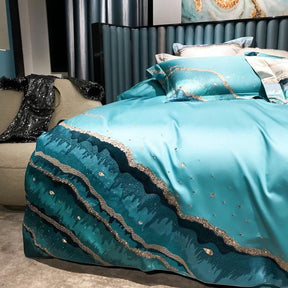 Housse de Couette en Coton Égyptien - Luxe Respirant et Confort Optimal
