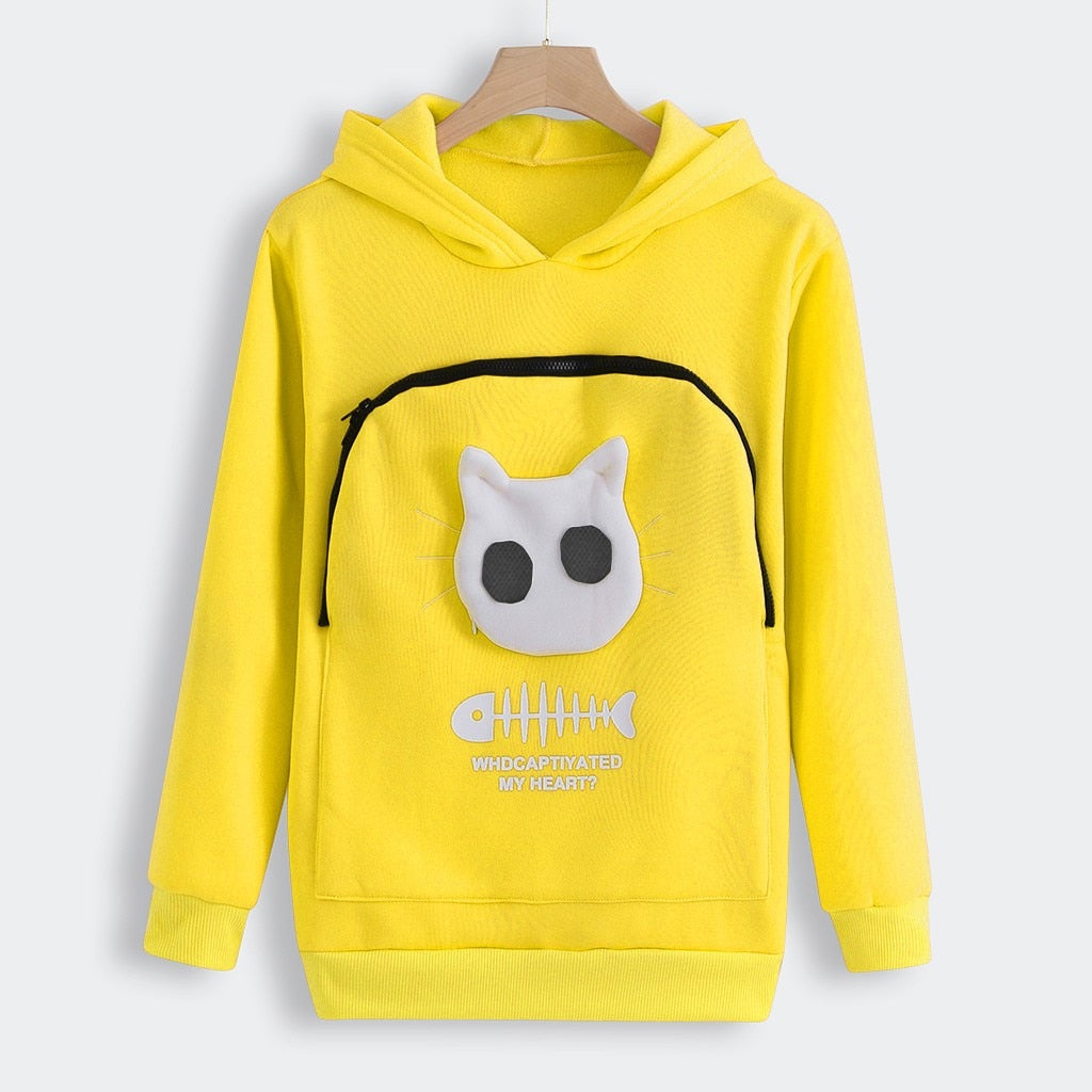 Pull d'Étreinte pour Animaux - Confort en Coton avec Poche Amovible