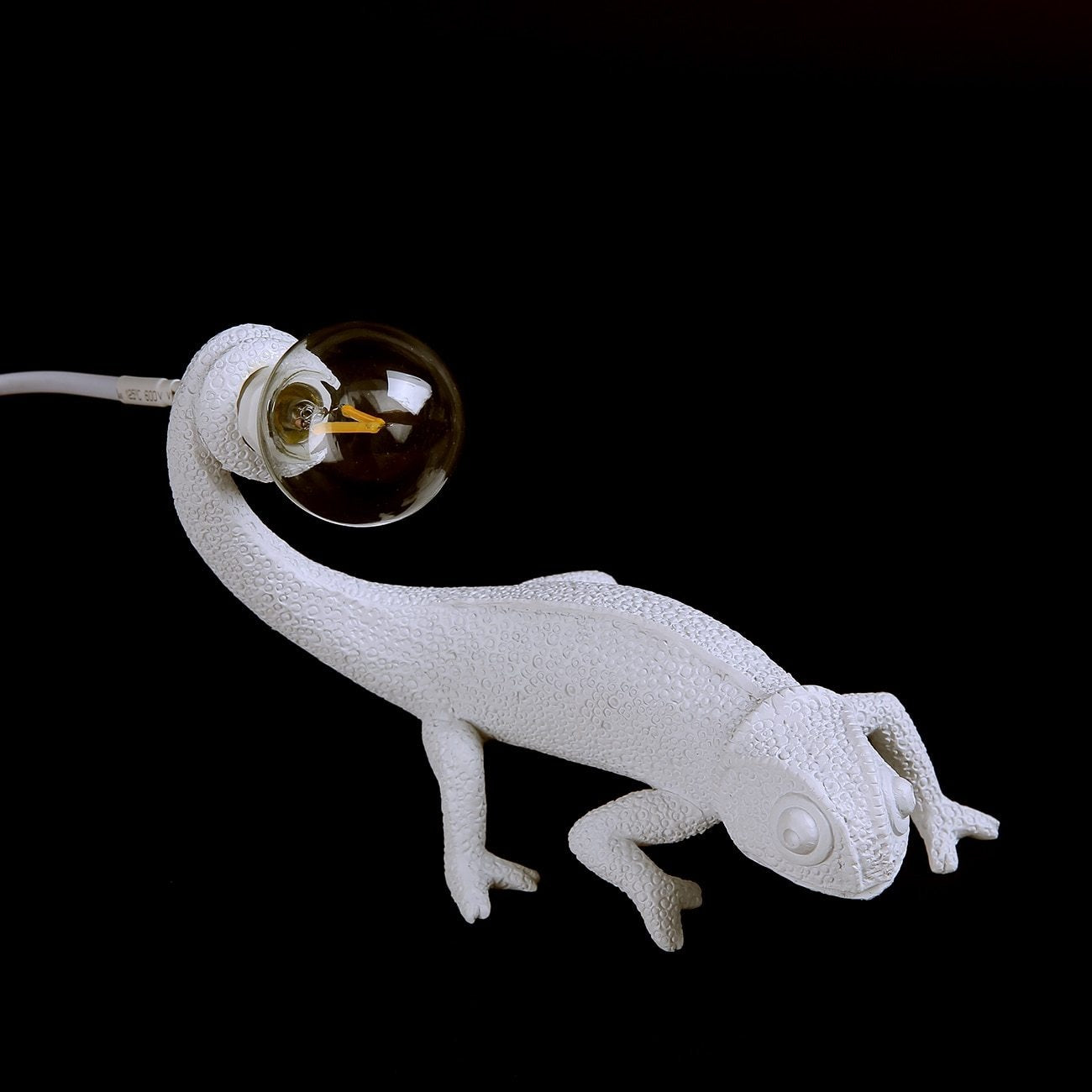 Lampe de Table en Résine Lézard - Design Unique et Éclairage Doux