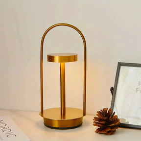 Lampe de Table Rétro Élégante - Design Sophistiqué et Portable