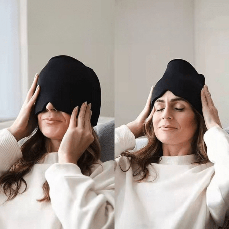 Masque de Relaxation pour Maux de Tête - Soulagement Rapide à Chaud ou Froid