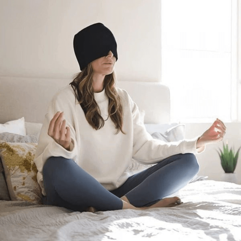 Masque de Relaxation pour Maux de Tête - Soulagement Rapide à Chaud ou Froid