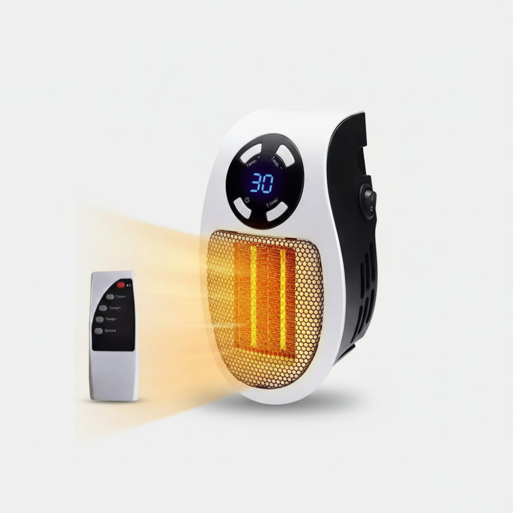 Chauffage Électrique Mural Compact - Télécommande et Économie d'Énergie