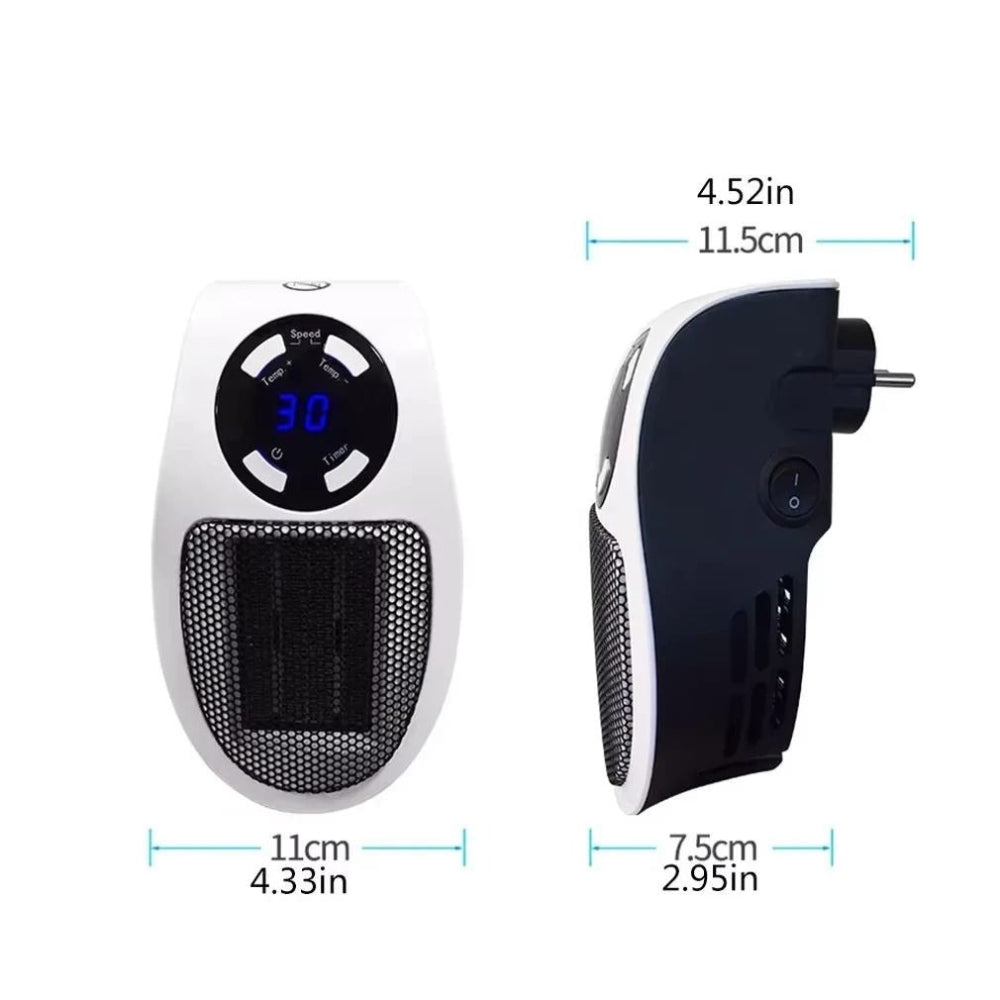 Chauffage Électrique Mural Compact - Télécommande et Économie d'Énergie