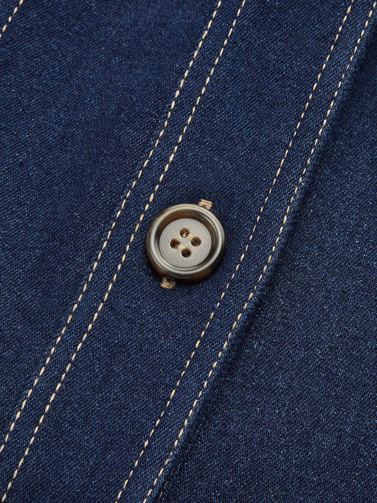 Veste en Denim pour Femme - Couture Contrastée et Confort Élastique