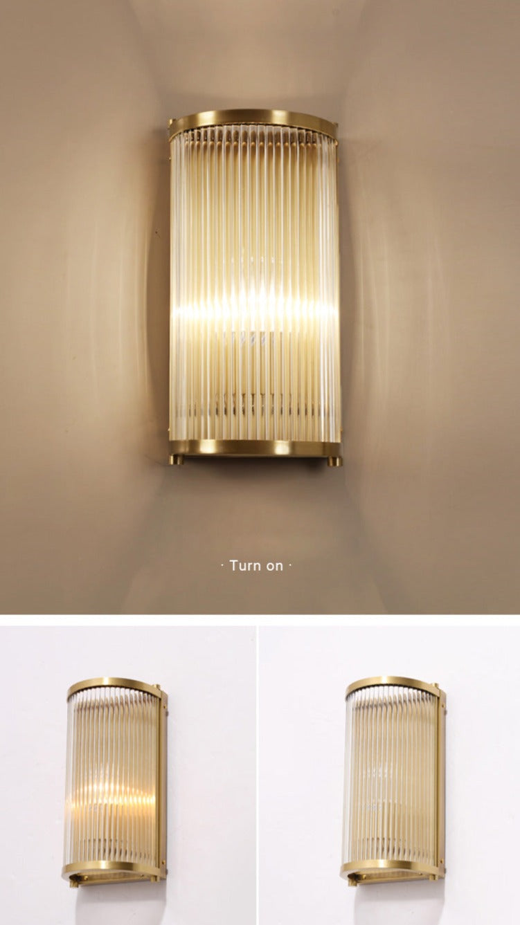 Lampe Murale en Cuivre Élégante - Éclairage Luxueux et Fonctionnel