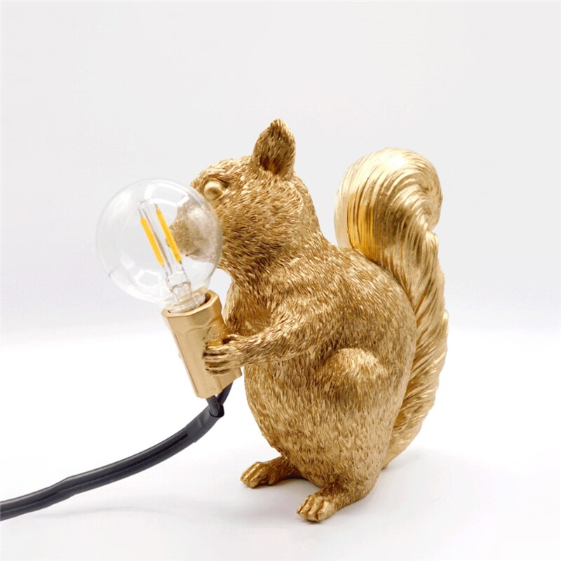 Lampe de Table Écureuil - Design Charmant et Élégant