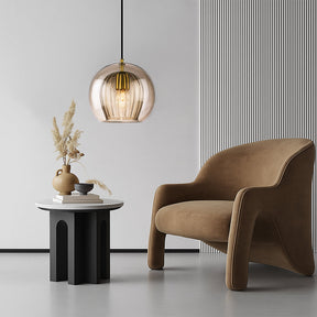 Lampe Suspendue en Verre - Design Minimaliste et Éclairage Doux