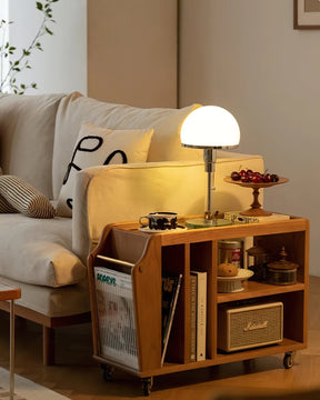 Lampe de Table Chrome Élégante - Design Hémisphérique et Surface Réfléchissante