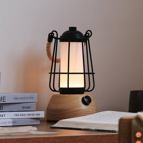 Lampe de Table Extérieure en Corde - Ambiance Rustique et Éclairage Doux