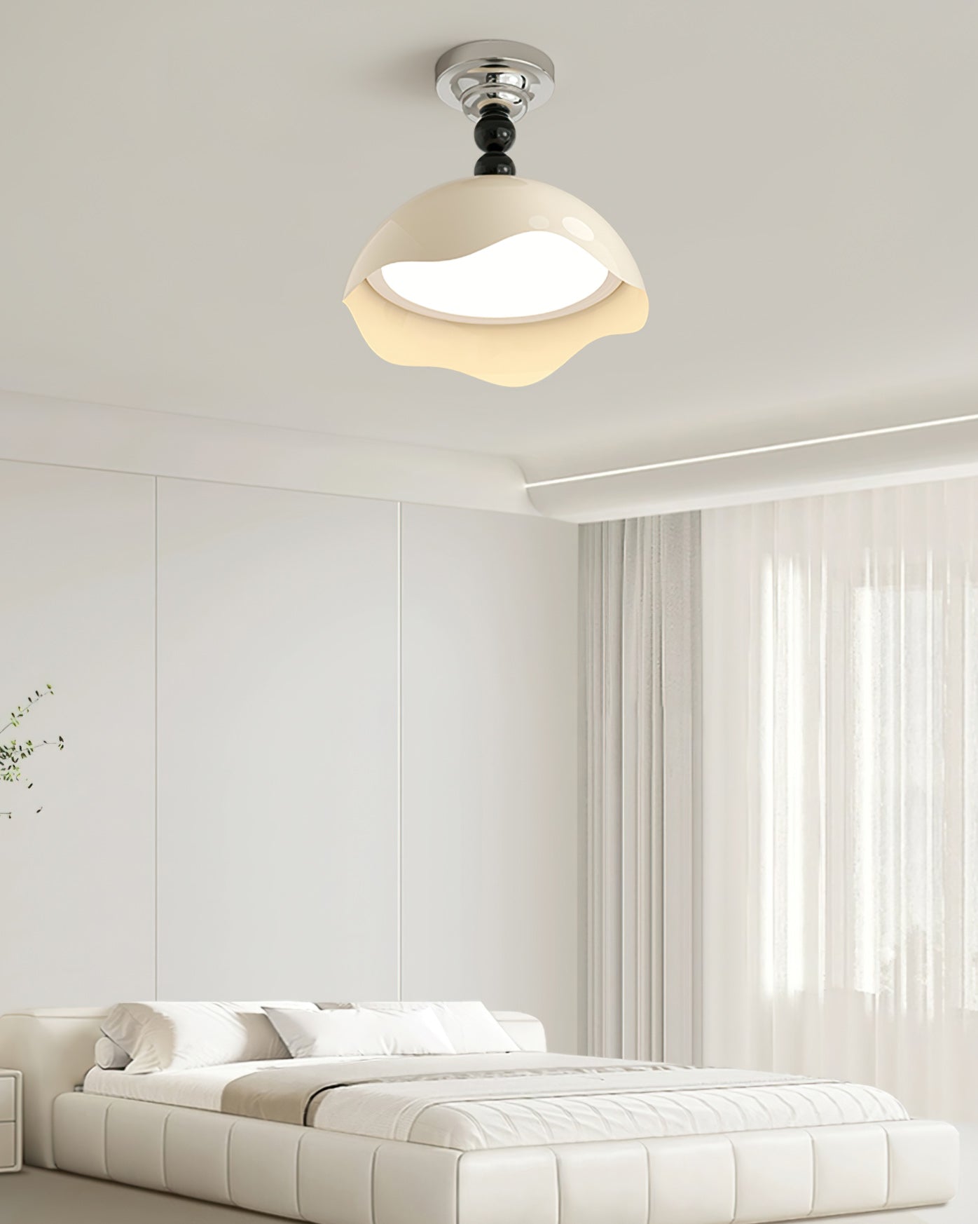Plafonnier Moderne en Métal - Éclairage Élégant et Atmosphère Chaleureuse