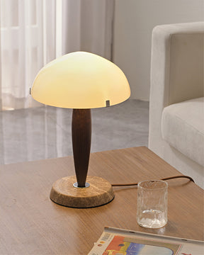 Lampe de Table en Marbre et Verre - Élégance et Fonctionnalité pour Intérieur