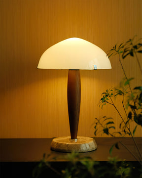 Lampe de Table en Marbre et Verre - Élégance et Fonctionnalité pour Intérieur