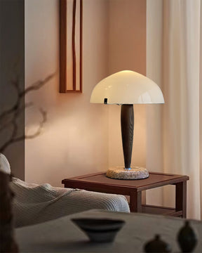 Lampe de Table en Marbre et Verre - Élégance et Fonctionnalité pour Intérieur