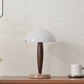 Lampe de Table en Marbre et Verre - Élégance et Fonctionnalité pour Intérieur