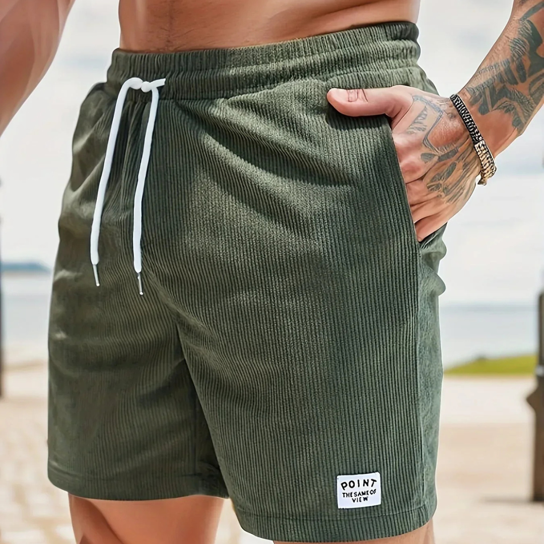 Shorts en Velours Côtelé Élastique - Confort et Style Intemporel