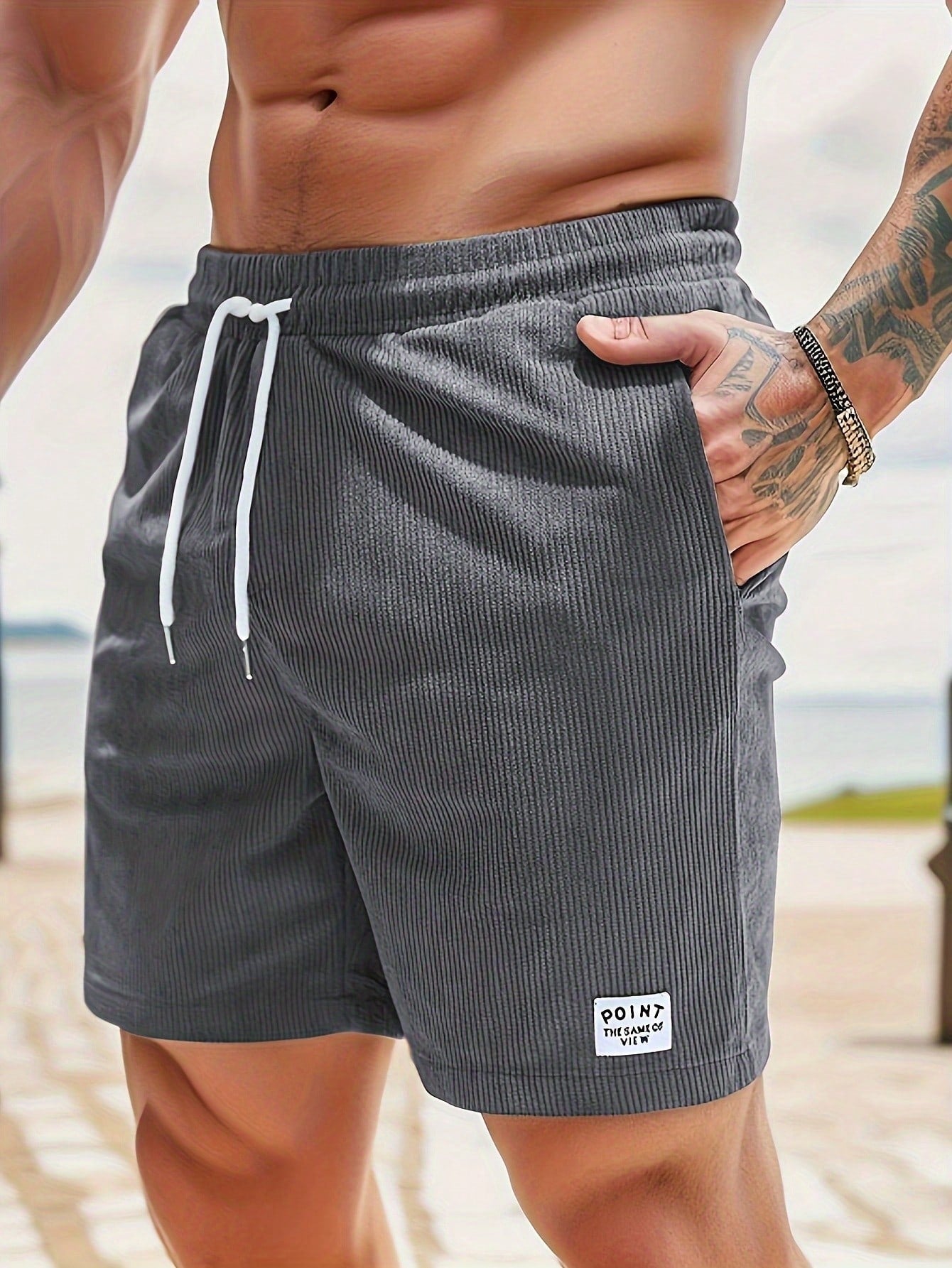 Shorts en Velours Côtelé Élastique - Confort et Style Intemporel