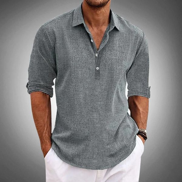 Polo Homme Respirant d'Été - Confort Léger en Lin de Qualité