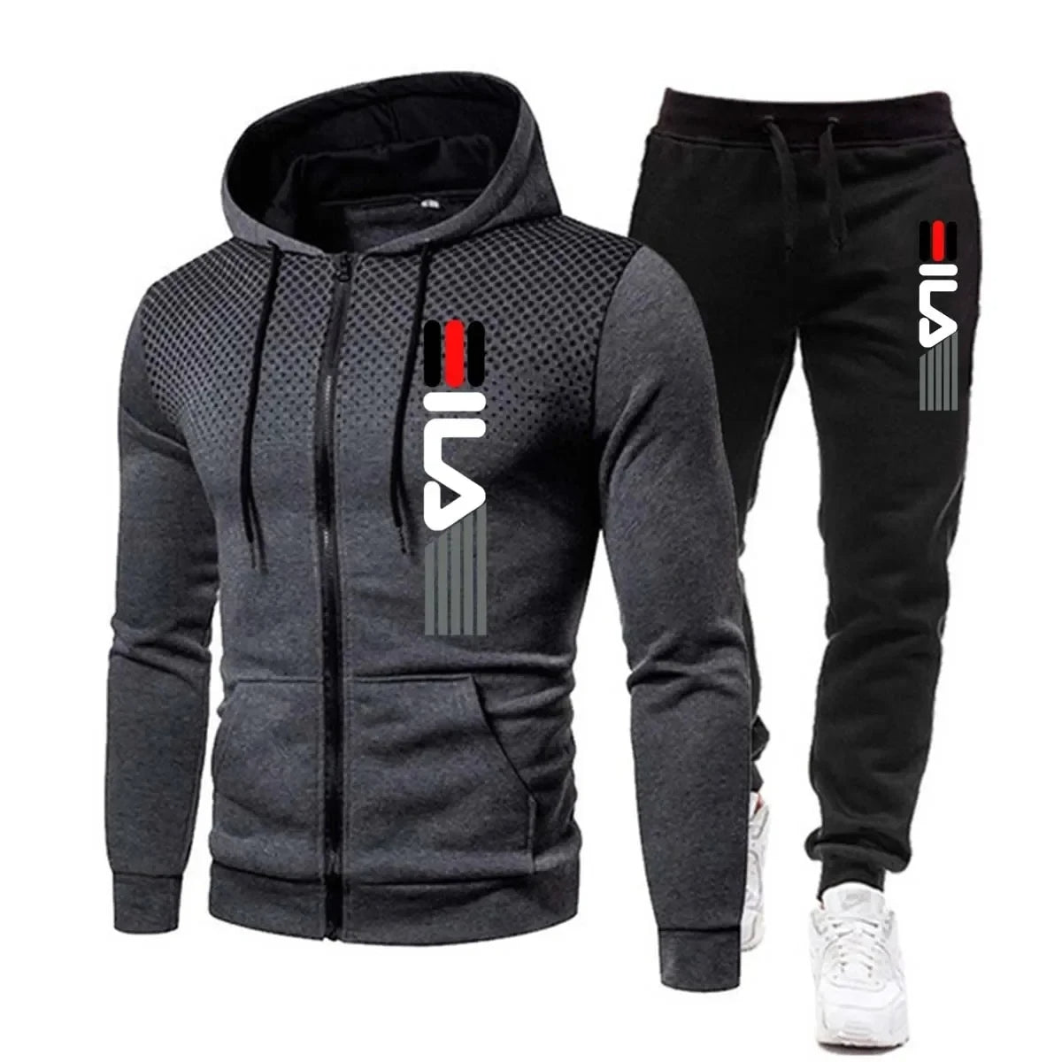 Ensemble de Survêtement Sportif pour Hommes - Confort et Style Moderne en Deux Pièces