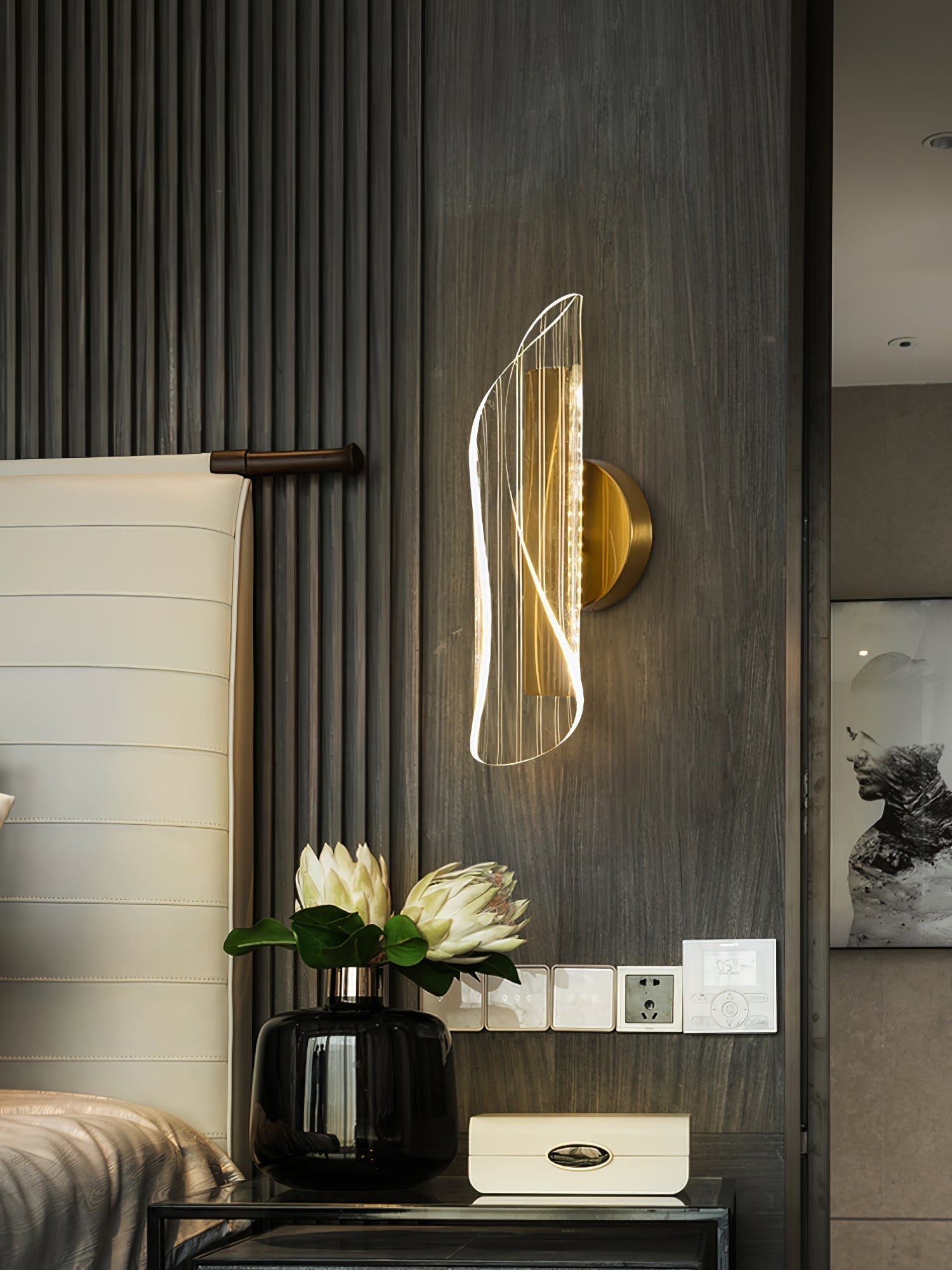 Applique Murale en Cristal - Éclairage Élégant et Durable