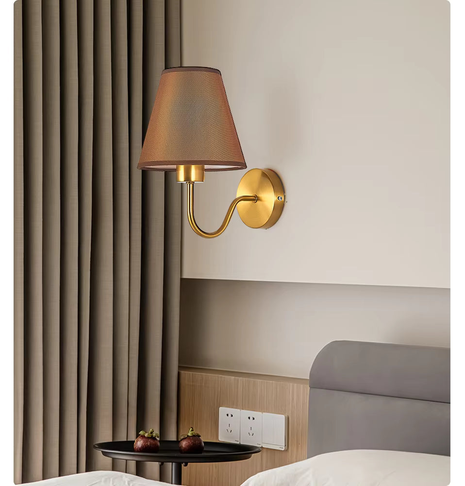Applique Murale en Tissu Américain - Design Élégant et Économie d'Énergie