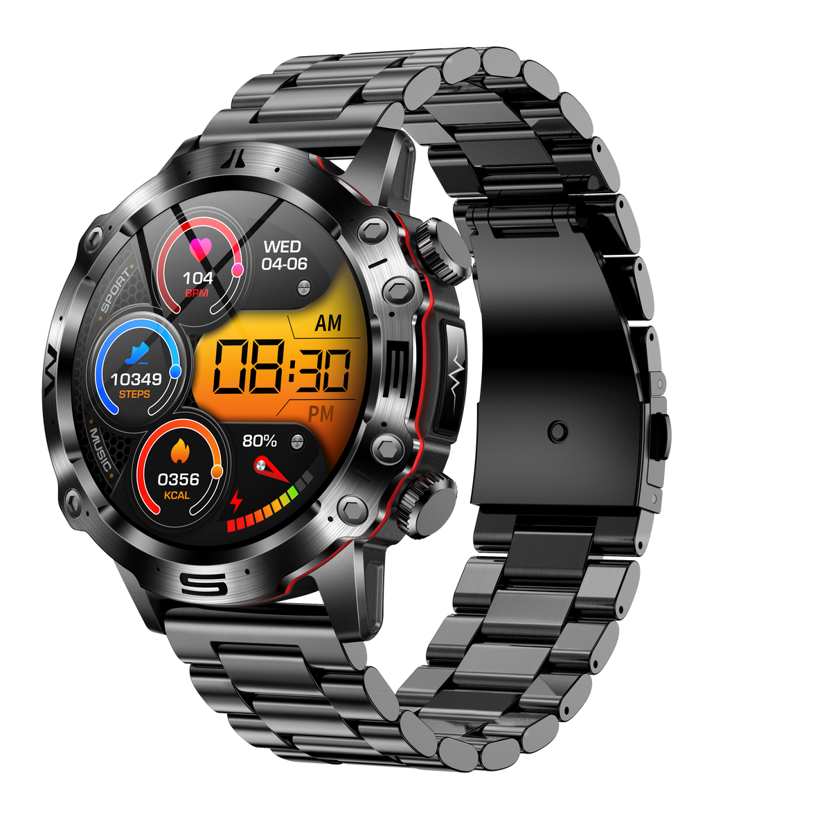 Montre Connectée de Sport - Suivi Santé Avancé et Appels Bluetooth