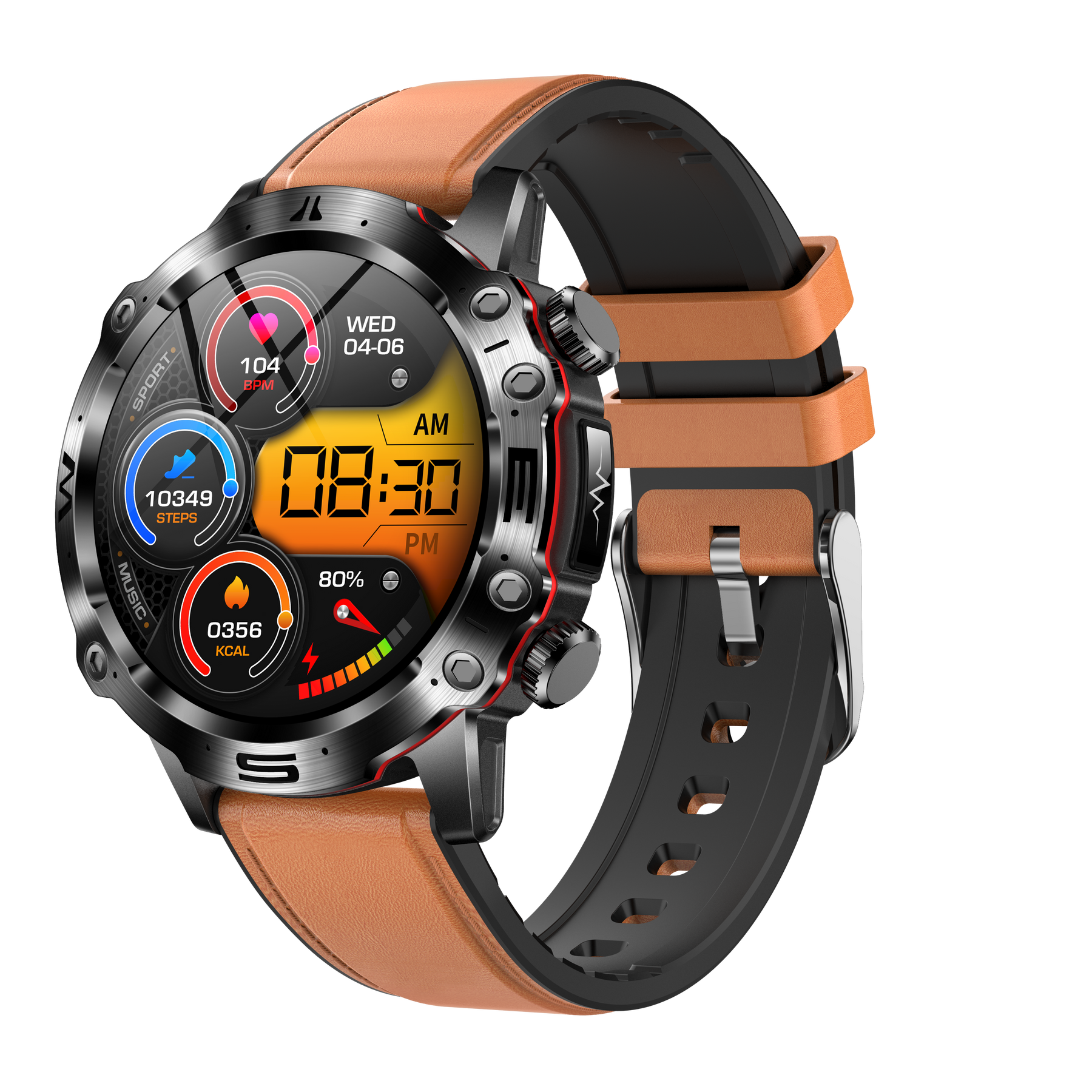 Montre Connectée de Sport - Suivi Santé Avancé et Appels Bluetooth