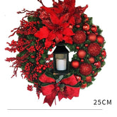 Décoration de Noël en Pin Artificiel - Détails Scintillants et Facile à Installer