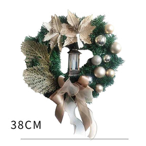 Décoration de Noël en Pin Artificiel - Détails Scintillants et Facile à Installer