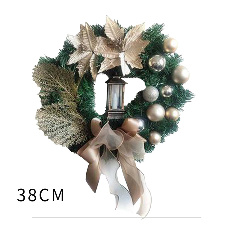 Décoration de Noël en Pin Artificiel - Détails Scintillants et Facile à Installer