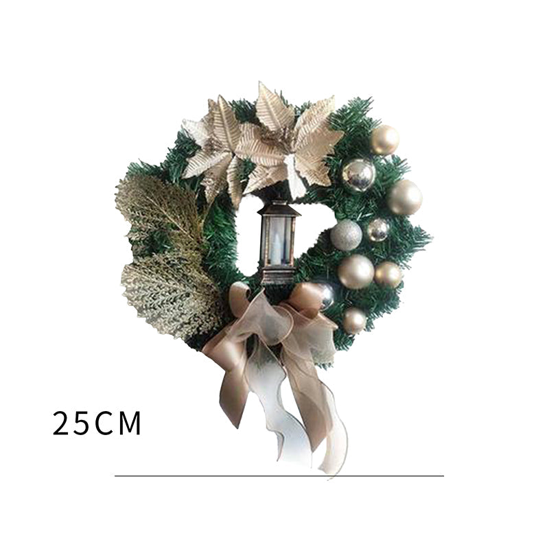 Décoration de Noël en Pin Artificiel - Détails Scintillants et Facile à Installer