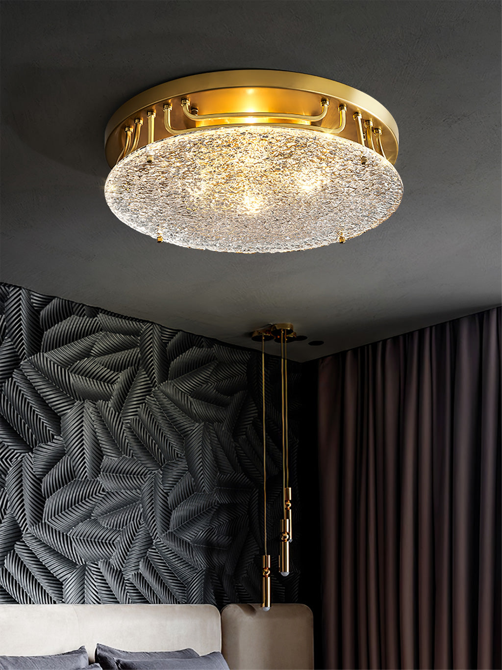 Lampe de Plafond Élégante en Verre - Design Intemporel et Atmosphère Cosy