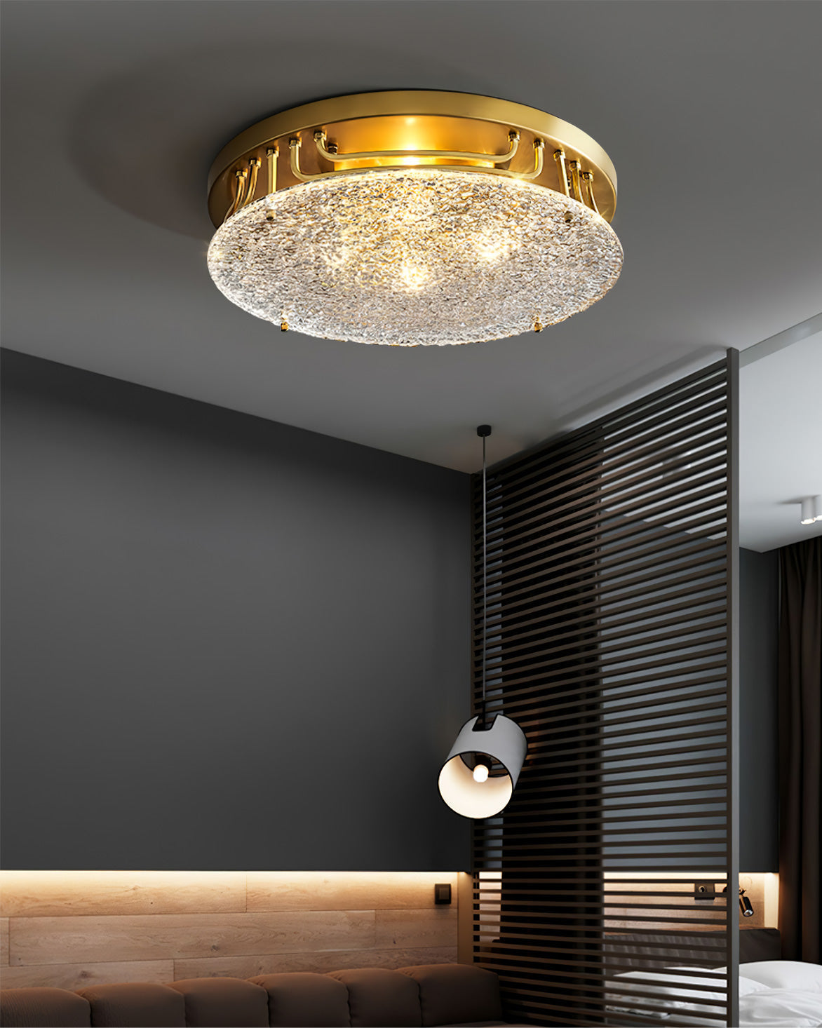 Lampe de Plafond Élégante en Verre - Design Intemporel et Atmosphère Cosy