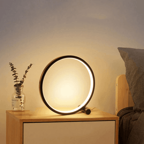 Lampe de Table Circulaire Tactile - Design Élégant et Rechargeable USB