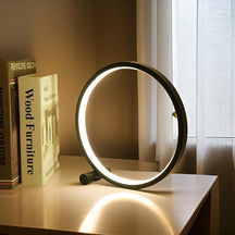 Lampe de Table Circulaire Tactile - Design Élégant et Rechargeable USB