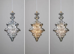 Lampe Suspendue Grise Design Élégant - Éclairage Ambiance et Matériaux Luxueux