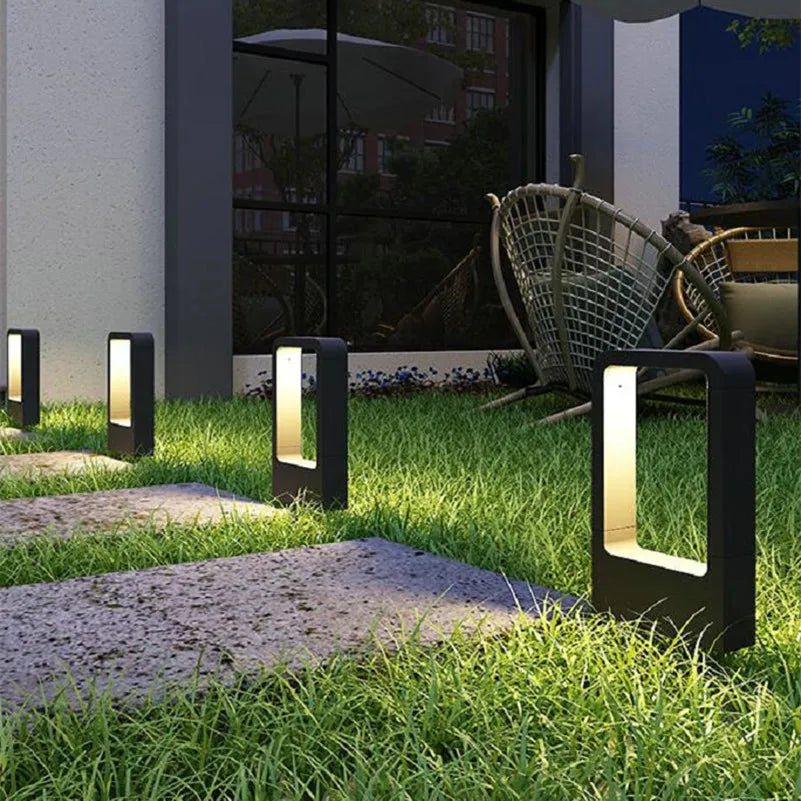 Lampadaire Aluminium Contemporain - Éclairage Élégant et Durable