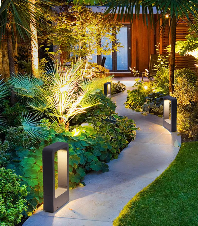 Lampadaire Aluminium Contemporain - Éclairage Élégant et Durable