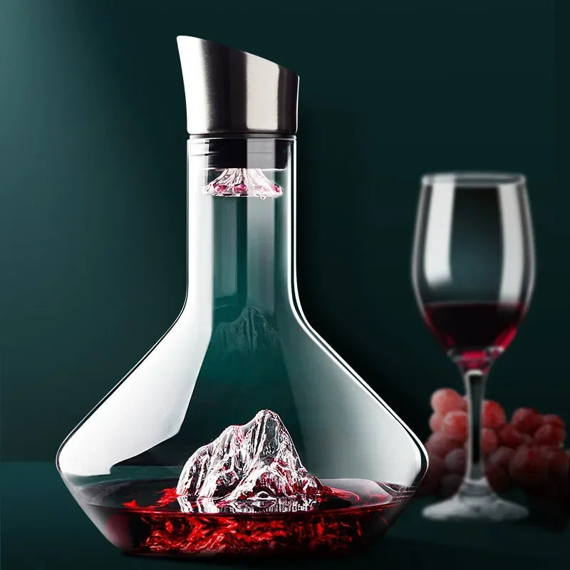 Carafe à Vin en Cristal - Artisanale 1500ml et Élégante