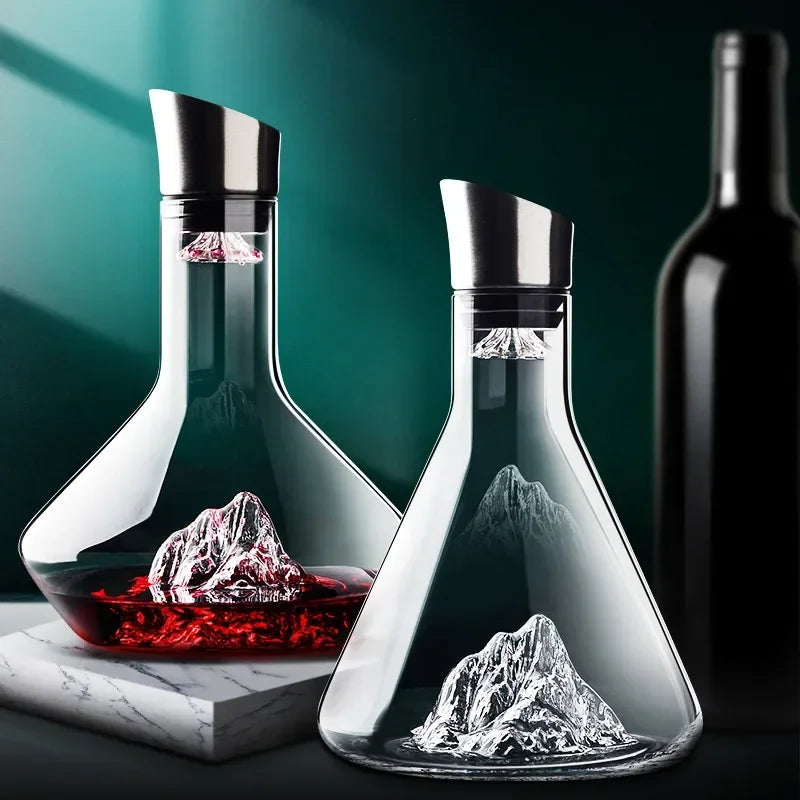 Carafe à Vin en Cristal - Artisanale 1500ml et Élégante