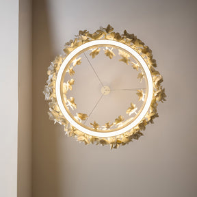 Lustre en Fleurs de Céramique - Élégance Romantique et Chaleureuse