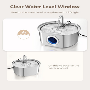 Fontaine à Eau en Acier Inoxydable - Design Élégant et Résistant aux Intempéries