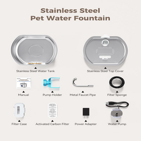 Fontaine à Eau en Acier Inoxydable - Design Élégant et Résistant aux Intempéries