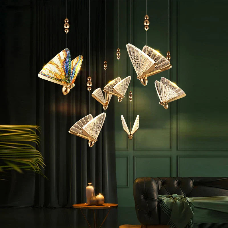 Lampe Pendante Papillon Design - Éclairez Votre Intérieur avec Élégance