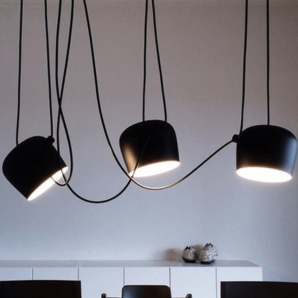 Pendentif Luminaire Moderne en Aluminium - Design Élégant et Multifonctionnel