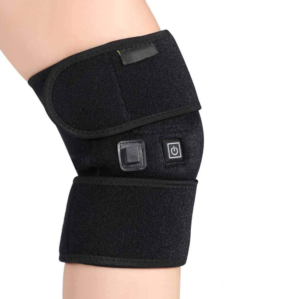 Tapis de Genou Chauffant Électrique - Soulagement de Douleur et Massage Vibration